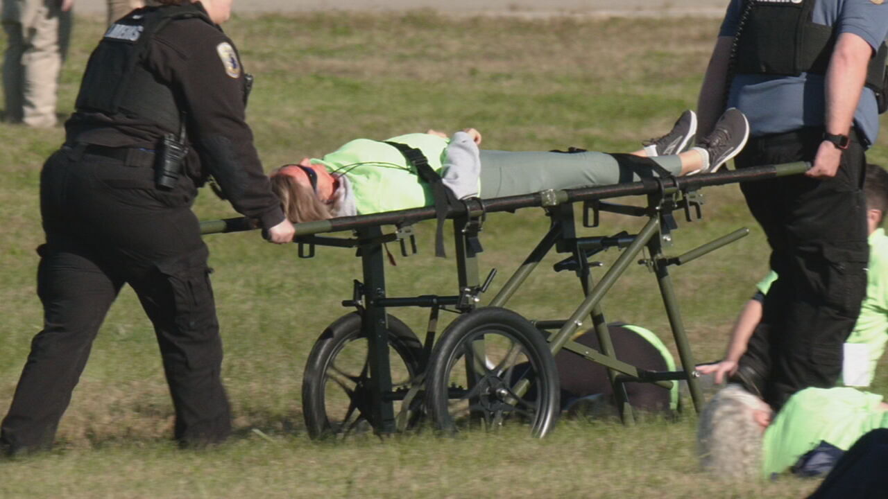 Louisville airport simulated plane crash training